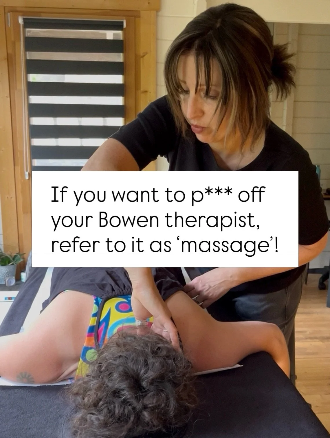 Bowen Technique is not massage and I am not a massage therapist! 😆

No disrespect to my massage friends but we ain&rsquo;t the same thing at all! 

#bowentherapy #holistichealthandwellness #mindbodyhealing #therapistlife #herefordshire