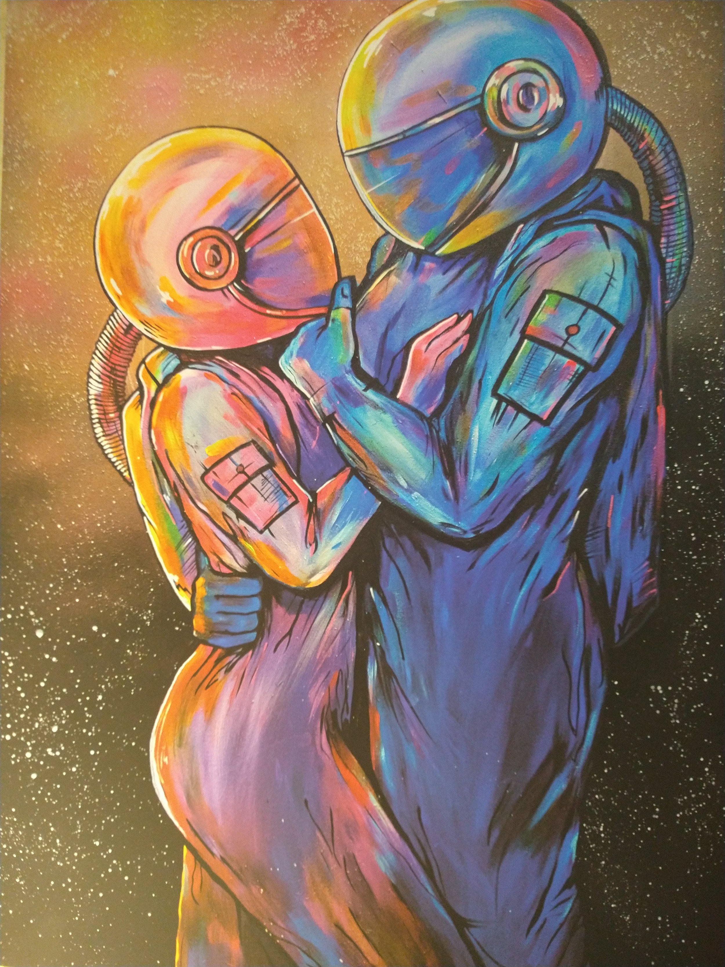 Trust Me
Original painting on canvas
36 X 48 inches
Acrylic, black light paint, glow in the dark
SOLD***