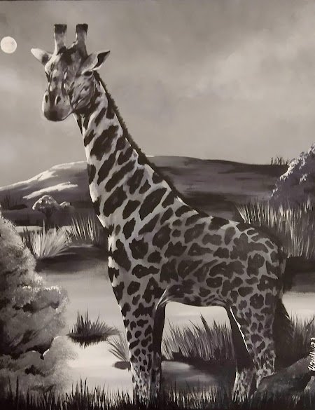 "Stoic" Acrylic on canvas (sold)