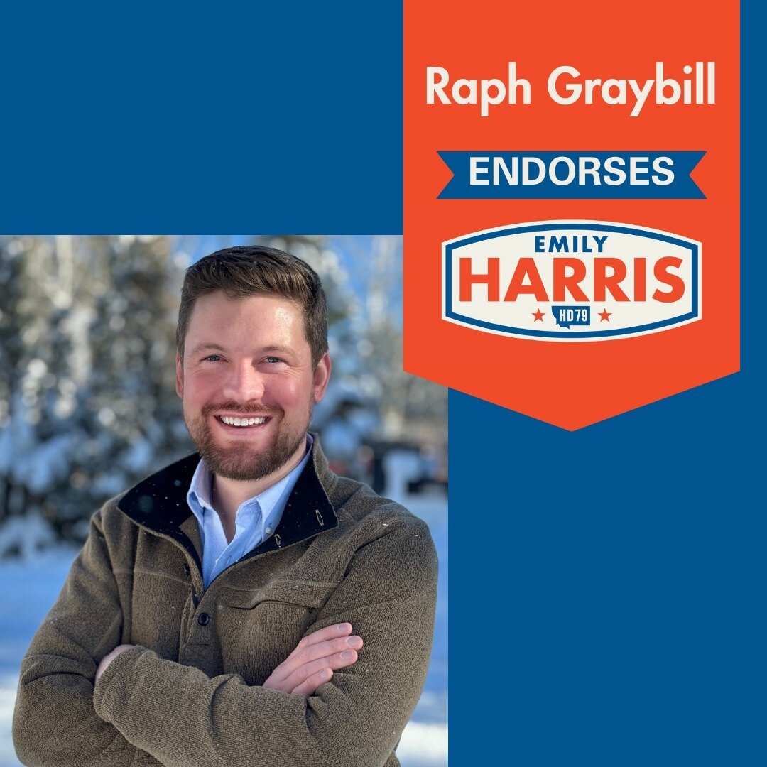There is no Montanan who has done more to protect constitutional rights and freedoms from the extreme GOP than this guy.

Raph and I have worked together in some capacity for over a decade and I'm honored to receive his support.