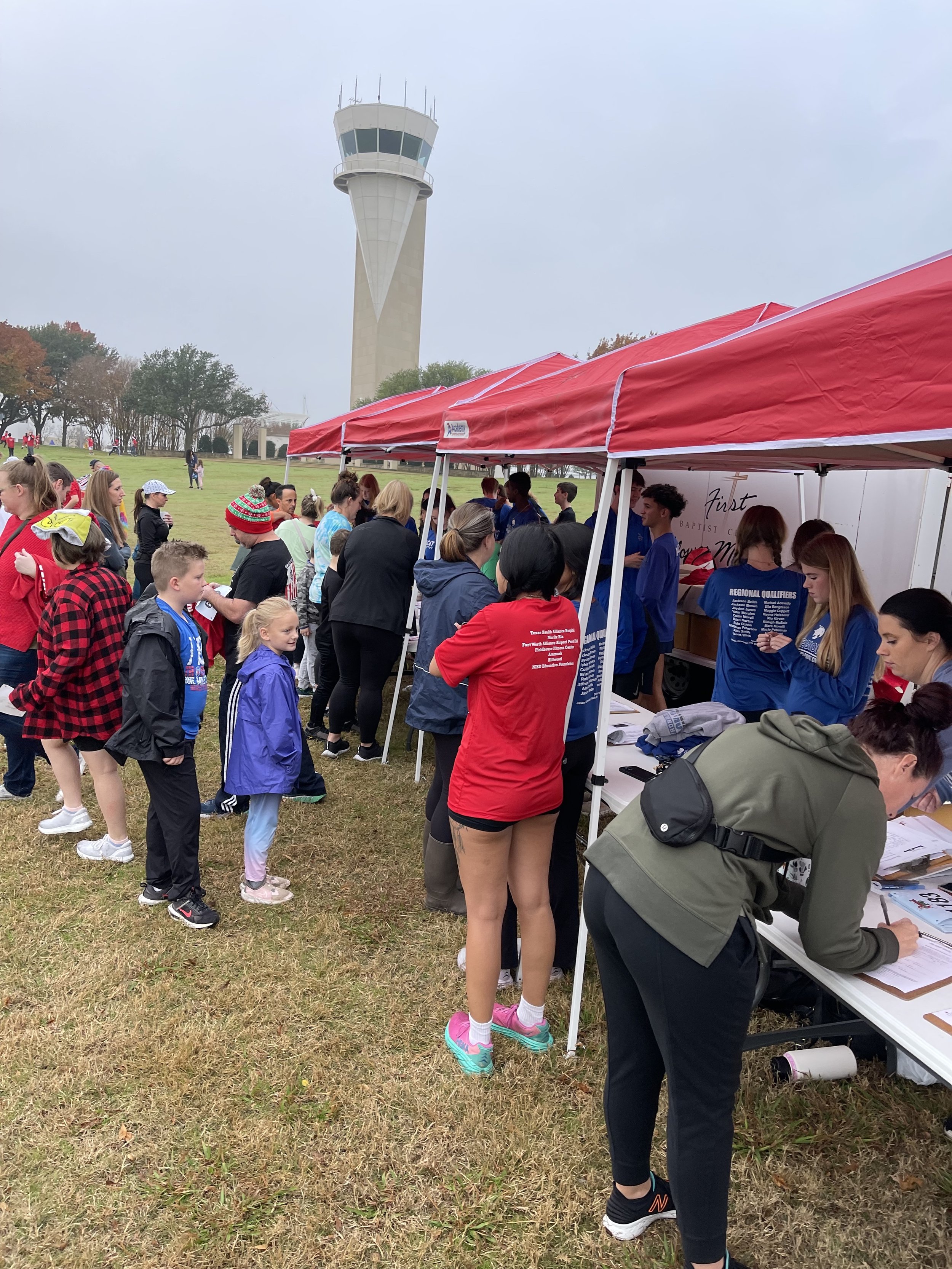 Runners of all ages gathered for the Annual Reindeer Romp 1 Mile & 5K Race at Alliance Airport