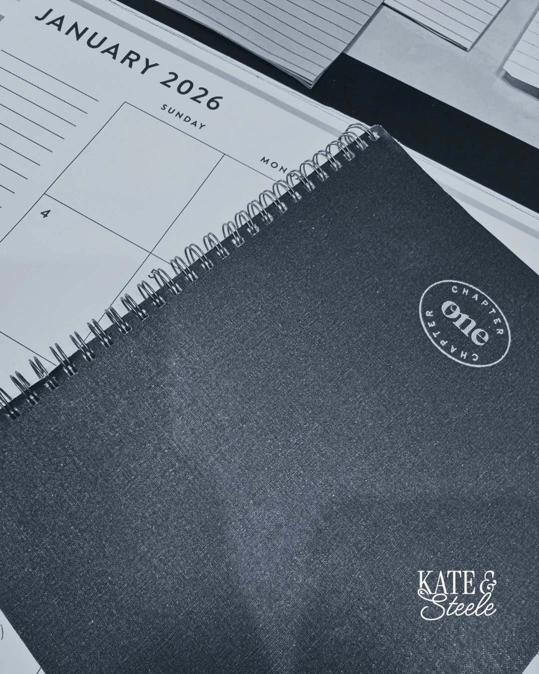 Sometimes you have to officially close a chapter and put it on the shelf so you can fully start the next.

This notebook has been with me from the beginning. Kate &amp; Steele: Chapter 1.

As I flipped through the pages, I found the first logo ideas,