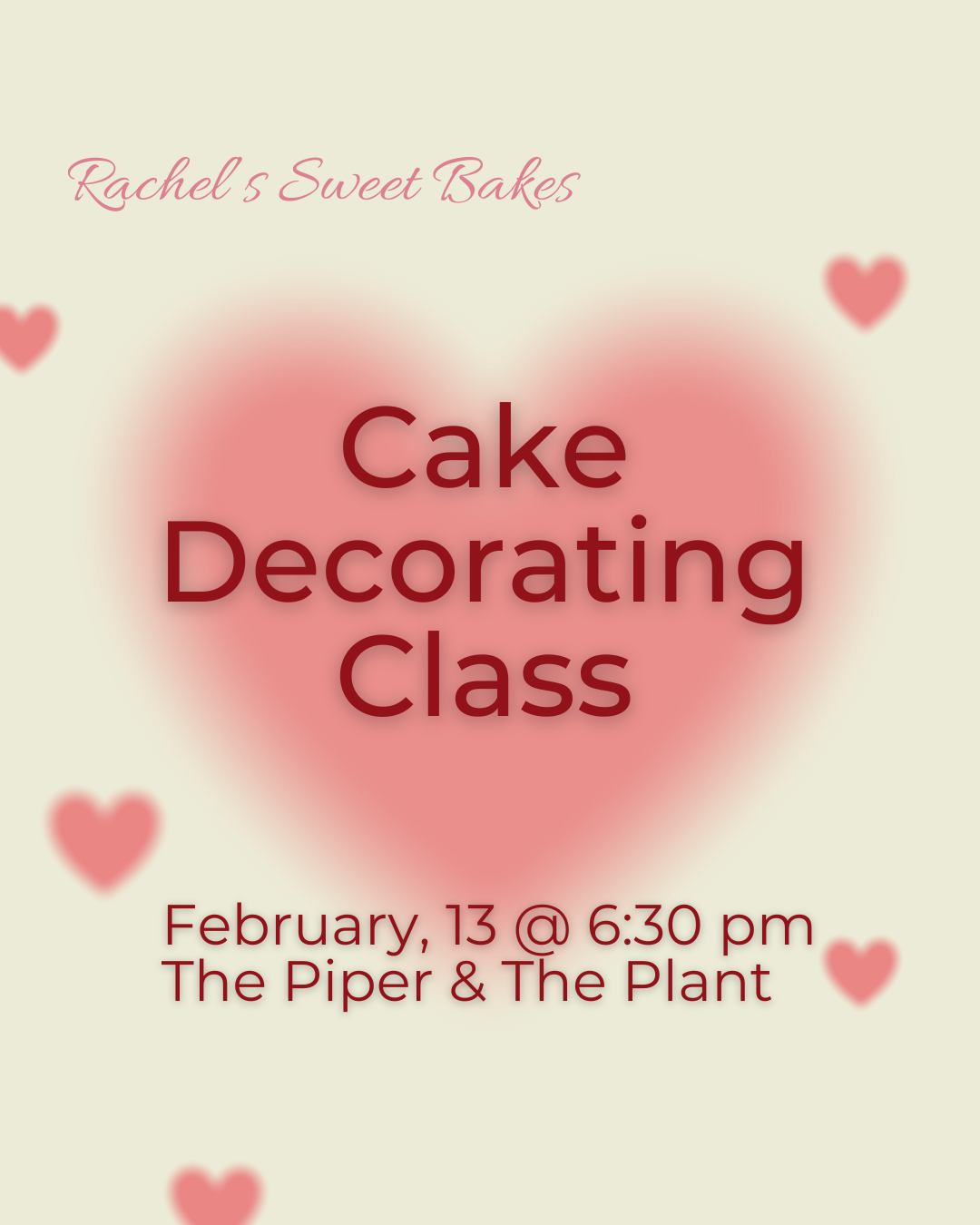 Cake Decorating Class