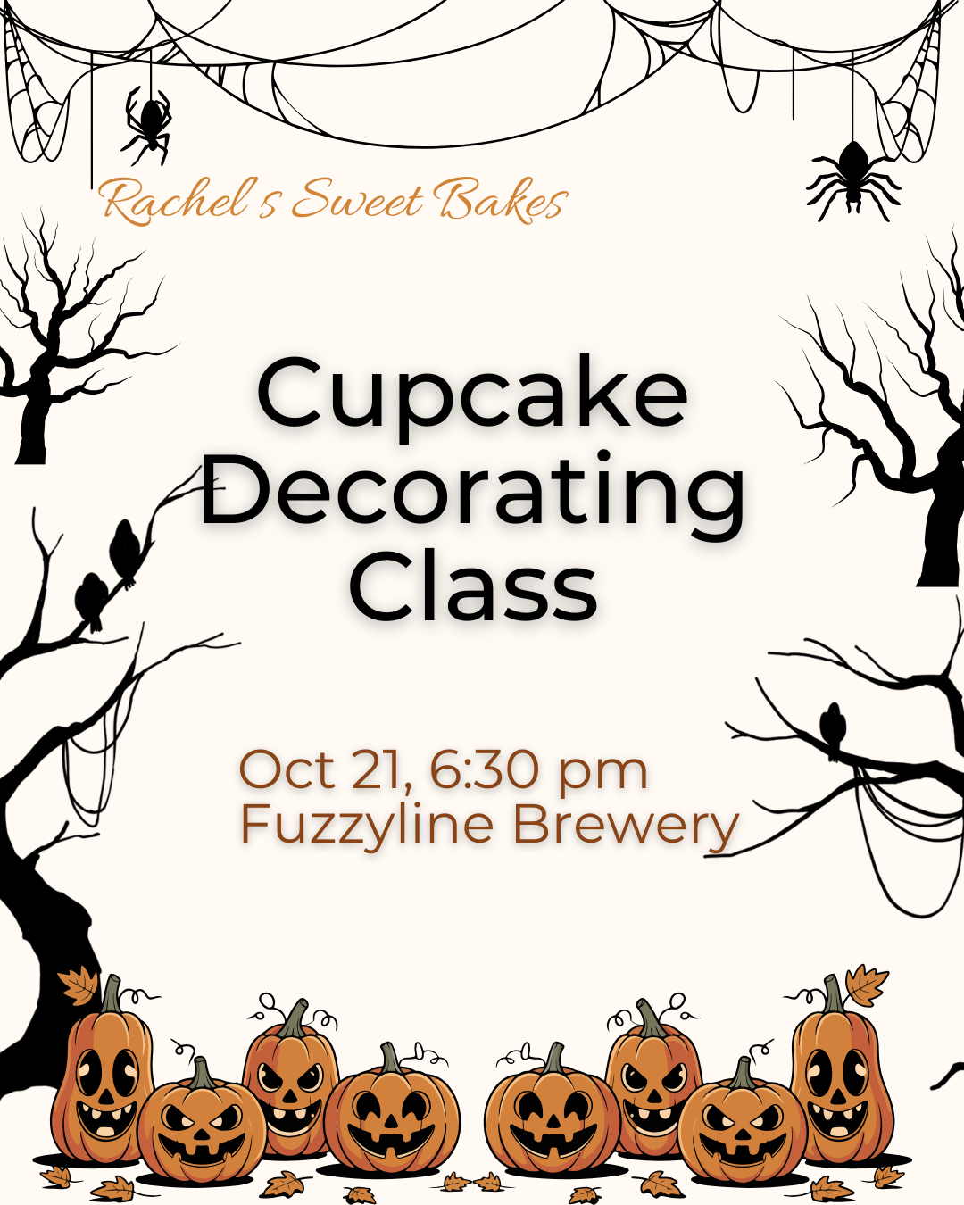 Halloween Cupcake Class - Oct 21