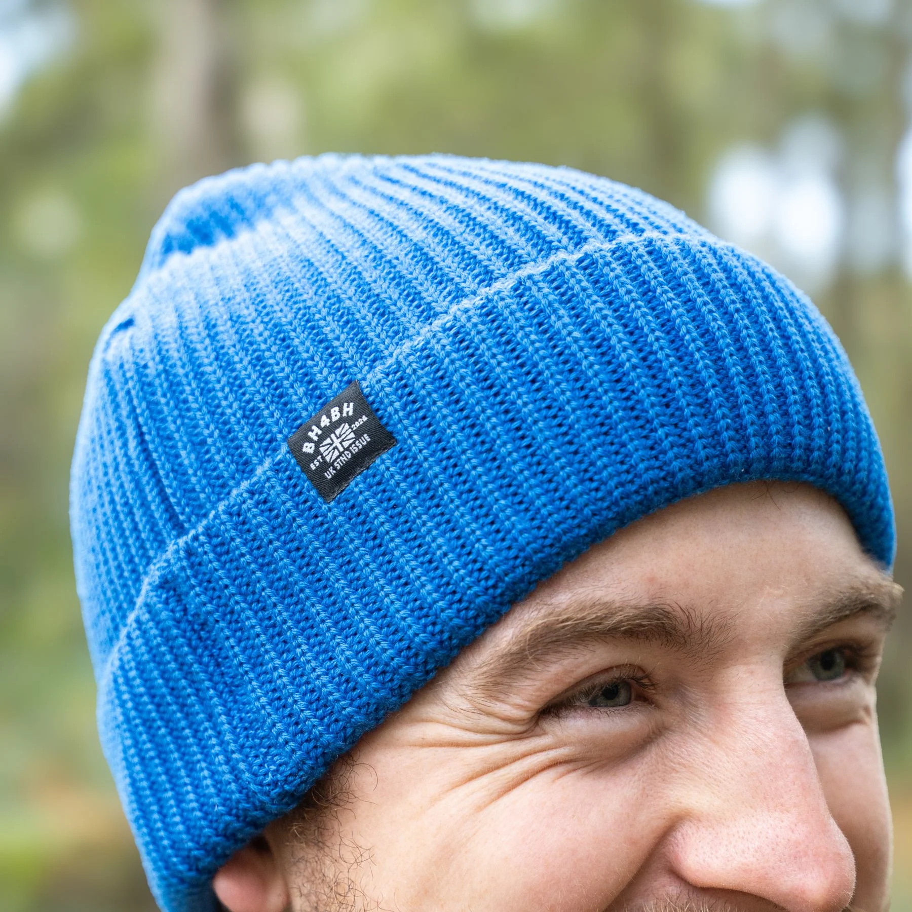 Big Head Woolen Hat - Blue Merino Wool Hat 2.jpg