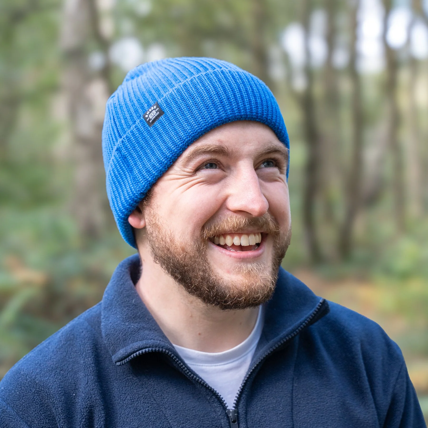Big Head Woolen Hat - Blue Merino Wool Hat 3.jpg