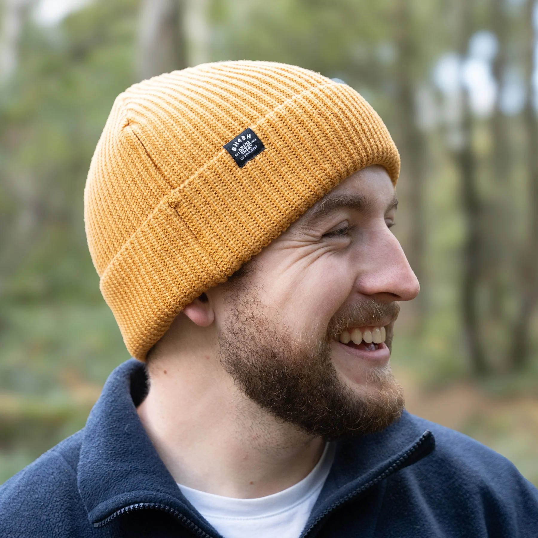 Big Head Woolen Hat - Yellow Merino Wool Hat 3.jpg
