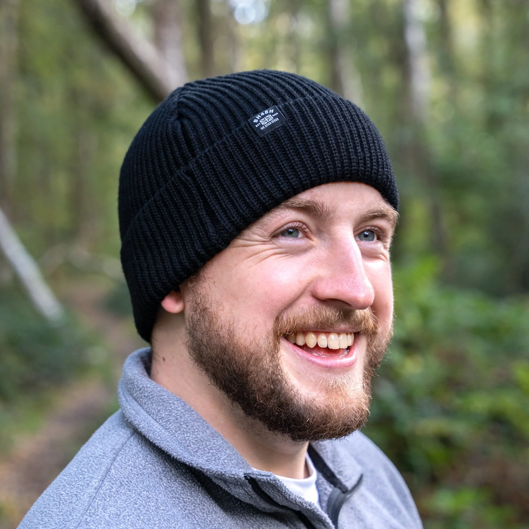 Big Head Woolen Hat - Black Merino Wool Hat 1.jpg