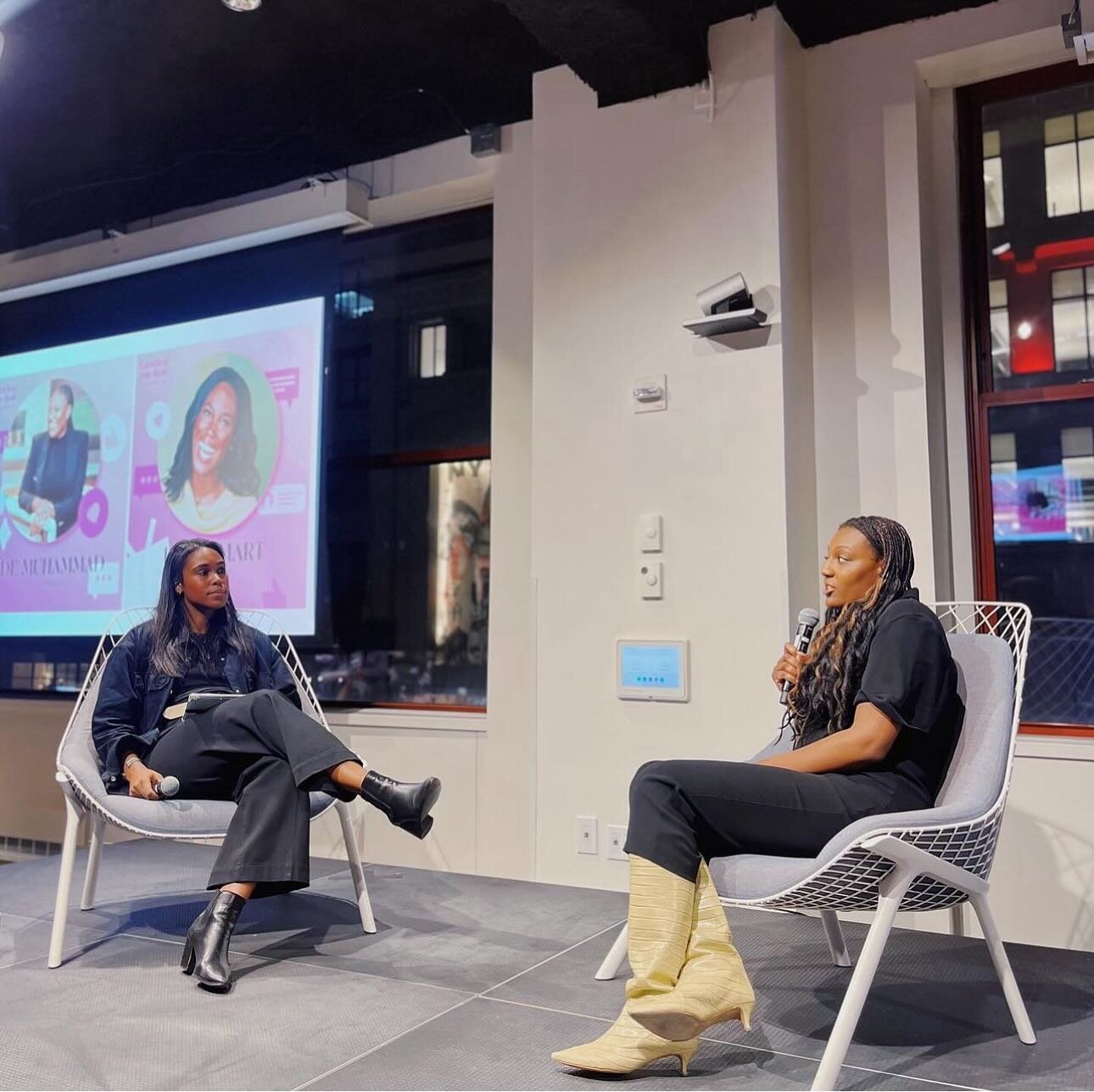 Loved getting to sit with Sad&eacute; Muhammad while she shared her wisdom about her rise to CMO of TIME⏰. Her advice was on point and we all had aha moments on how to land the role, even when it doesn&rsquo;t exist yet. Thank you to Sisters in Media