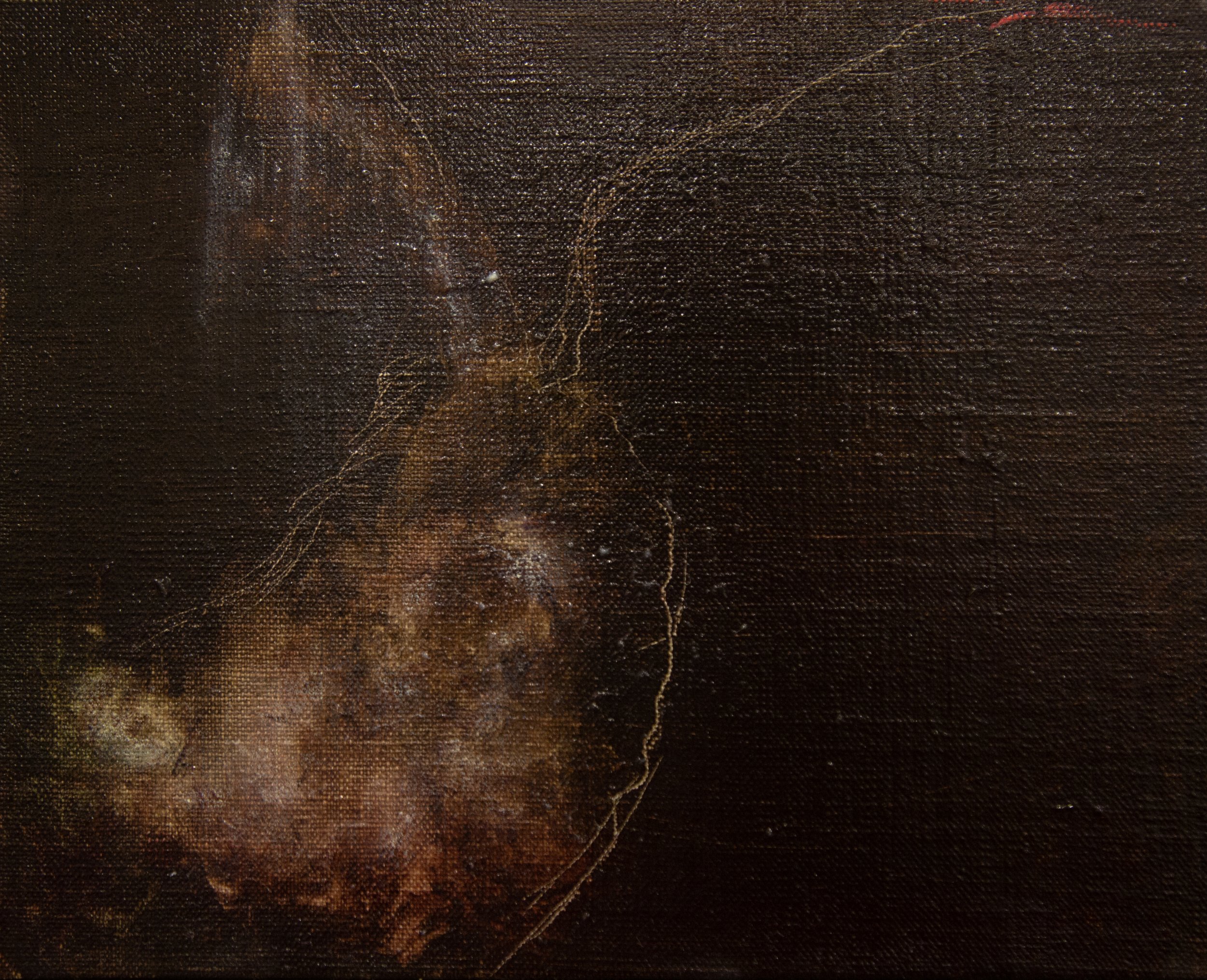 Eighteen Stations of the Uterus (Night Float), 2023 Oil on linen, 8 x 10”