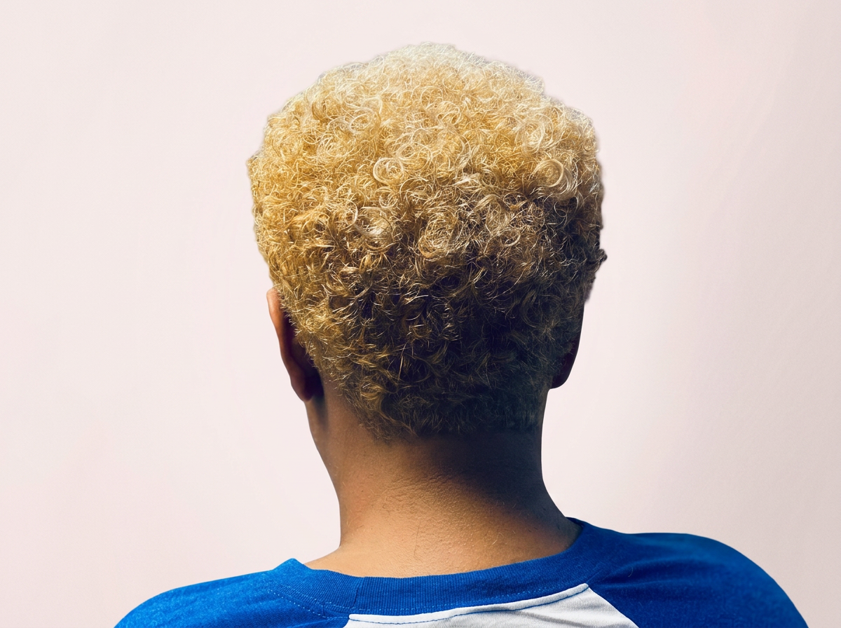 Sophisticated curly pixie cut