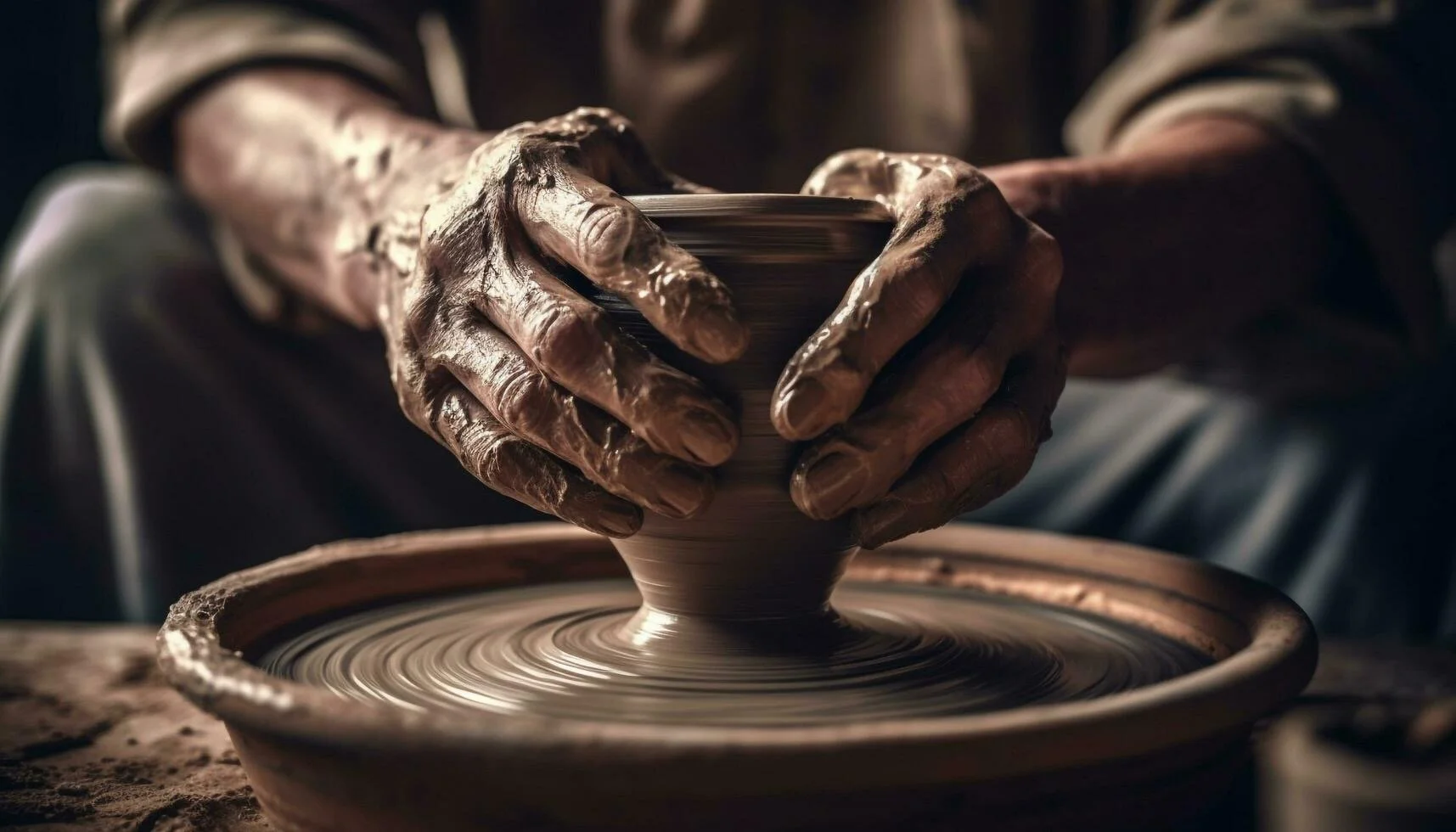 God works on us like a potter at the wheel