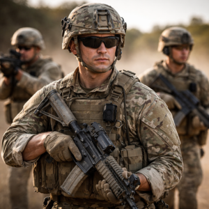 Military personnel training to respond to grounded unmanned aircraft system hazards