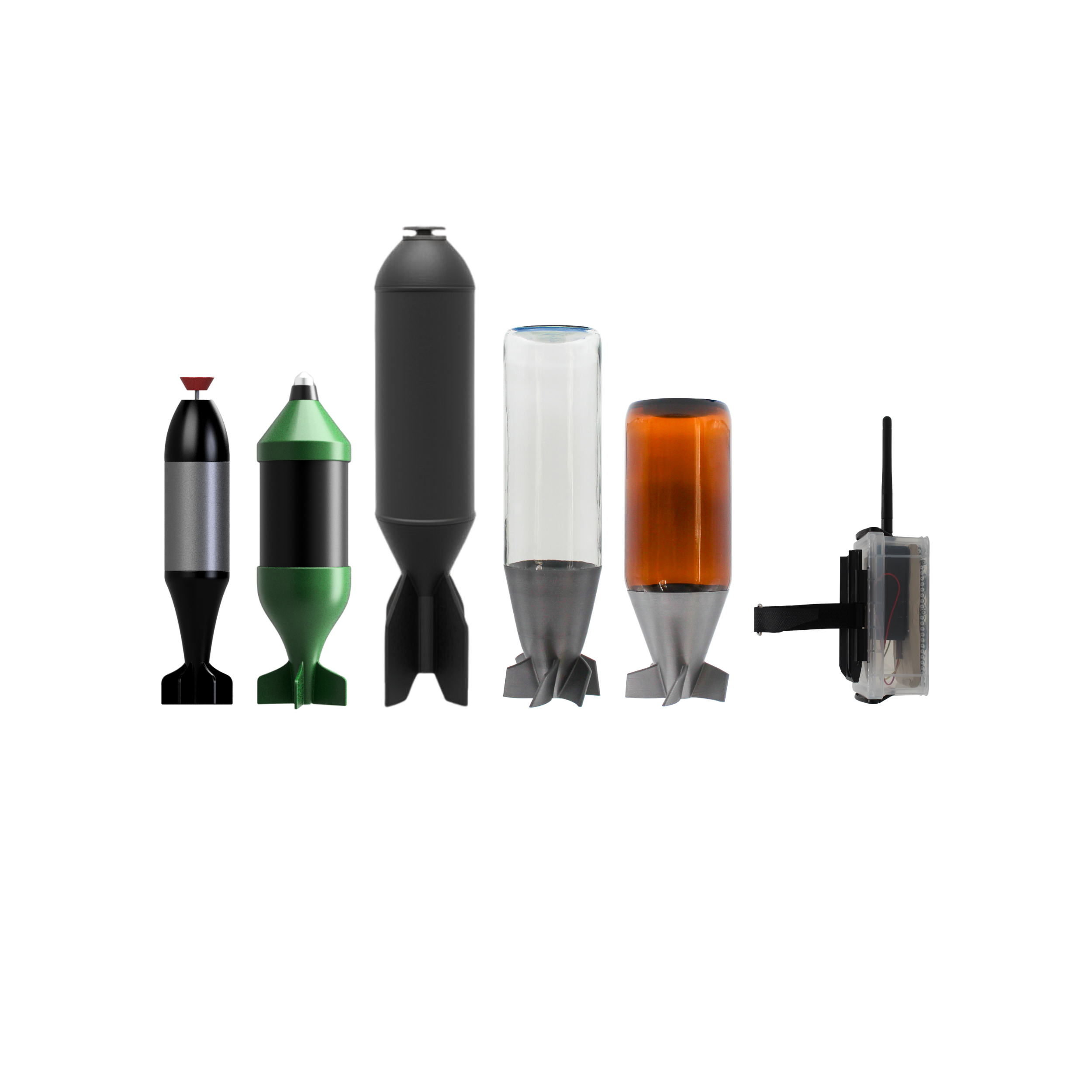 UAS domestic threat training kit with explosive and chemical payload training aids