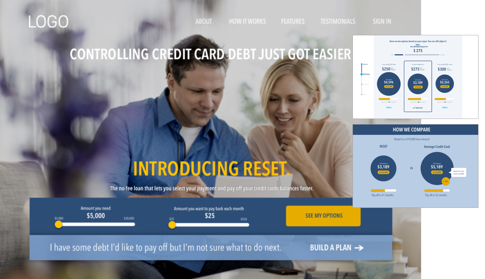 We developed a faux identity called Reset so our participants wouldn't be biased by the GS brand. My team delivered an outstanding experience and although Marcus is very much evolved, the core work we did established a solid brand.