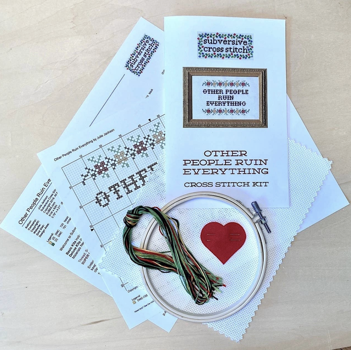 Sip & Craft - Subversive Cross Stich - $35