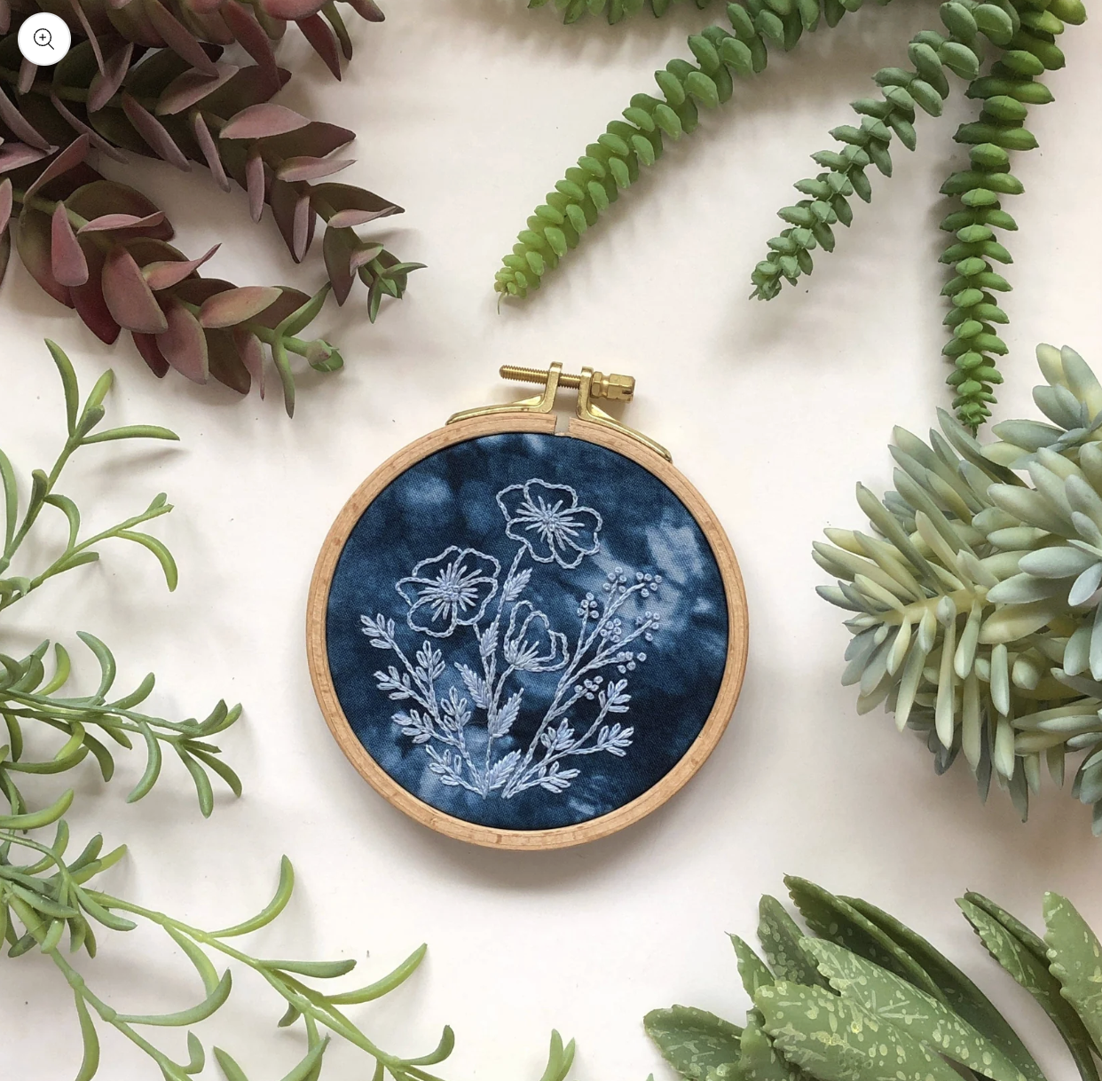 Sip & Craft - Cyanotype Embroidery - $35