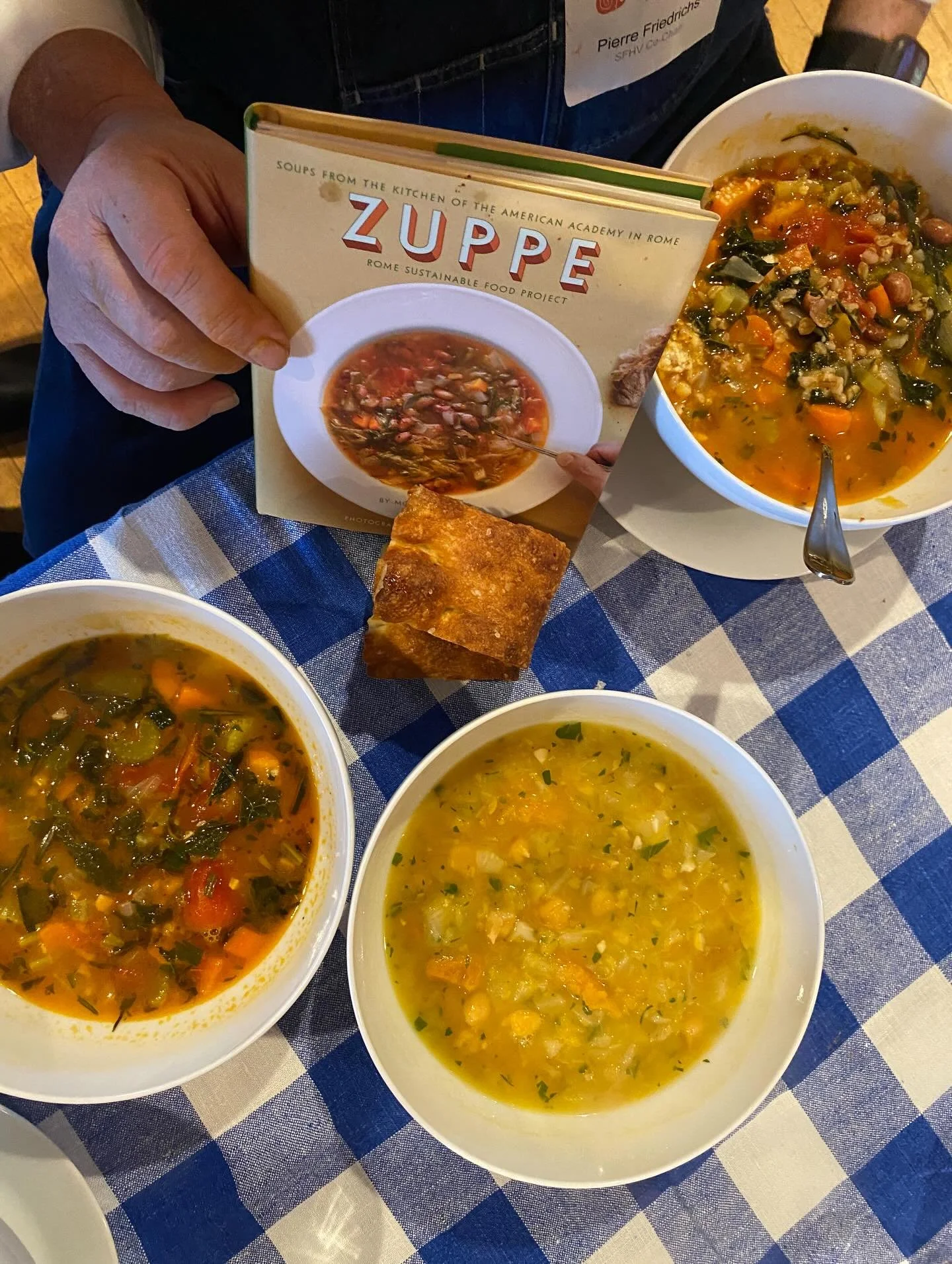 This was more than soup. It was Slow Food Hudson Valley in action.

At our Stone Soup Cookbook Club, @monatalbott author of Zuppe and culinary director of Talbott &amp; Arding &mdash; guided us in turning winter vegetables into deeply flavorful, nour
