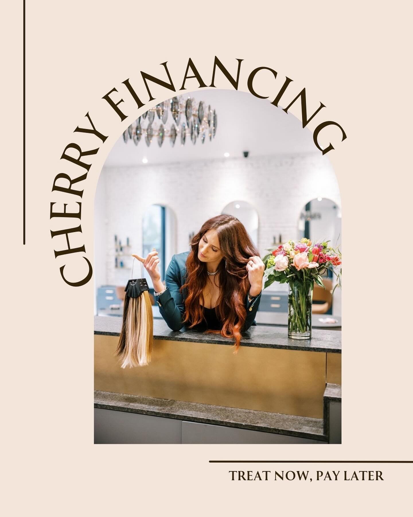 Crown + Cherry Financing! 
Get the hair of your dreams today and pay over 3 months. 
⠀⠀⠀⠀⠀⠀⠀⠀⠀
🍒NO FEES + 0% financing for 3 months.
🍒No hard credit checks
🍒Apply in seconds
⠀⠀⠀⠀⠀⠀⠀⠀⠀
Click the link in our bio to learn more