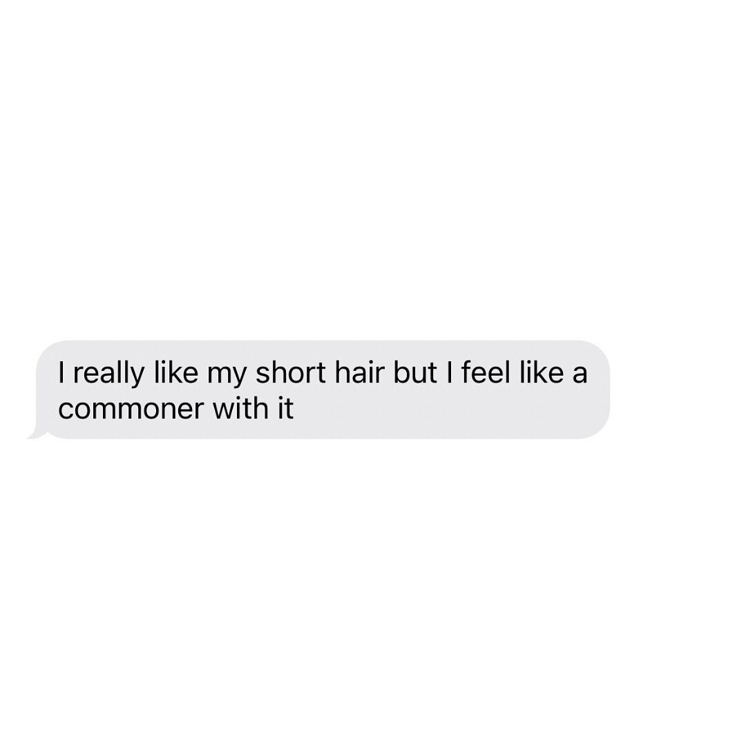 Actual text we got 😝 Hey, short hair isn&rsquo;t for everyone! We will be here when you&rsquo;re ready to be ✨extra✨ again! 
⠀⠀⠀⠀⠀⠀⠀⠀⠀
#coloradohairextensions #hairextensionspecialist #hairextensionssalon #hairextensionscolorado #coloradospringshair