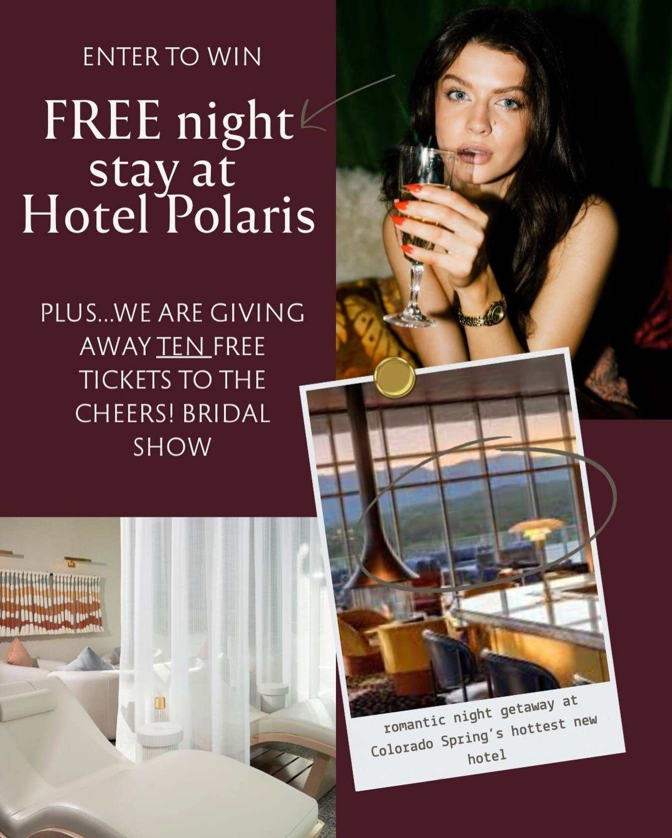 We are giving one lucky couple a romantic night&rsquo;s stay at the Hotel Polaris and free tickets to the Cheers Bridal show from @somethingnewboutique 

Here&rsquo;s how to Enter:

1. Like this post
2. Follow @myblushbridal
3. Tag a friend or (espec