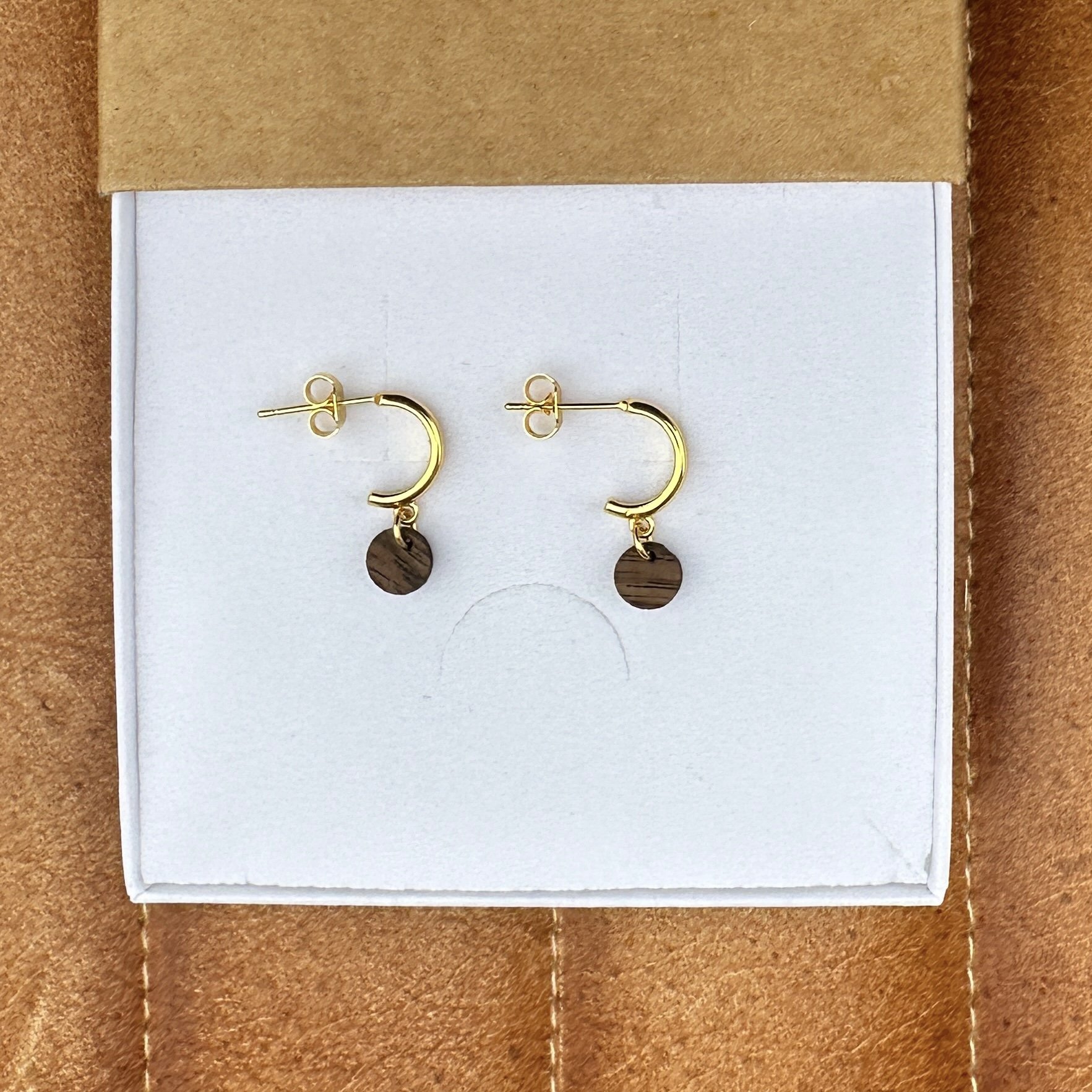 Circle Half Hoop Studs