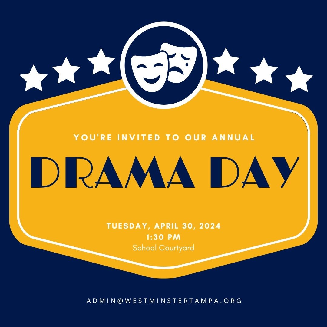 We are so excited for our first through fifth grade students to perform during Drama Day!