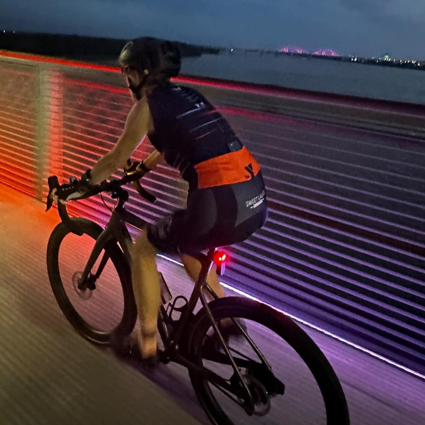 Visit Big River Crossing at dusk to see the Mississippi River illuminated in arrays of colors every evening. ✨ The bridge is open from 6a-10p.

📸 @outdoorsincbikeshop