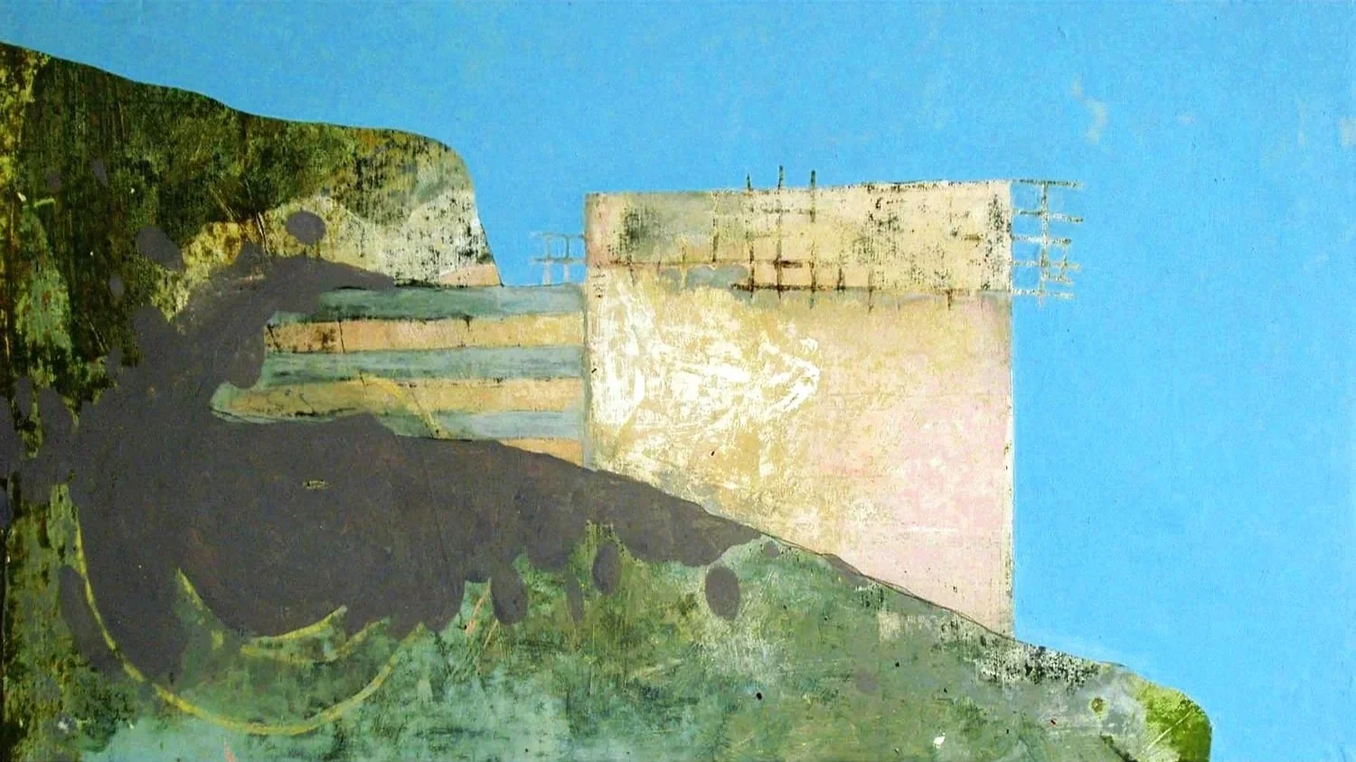 The Spot, 2004, Acrylic on Panel, 12 x 24 Inches