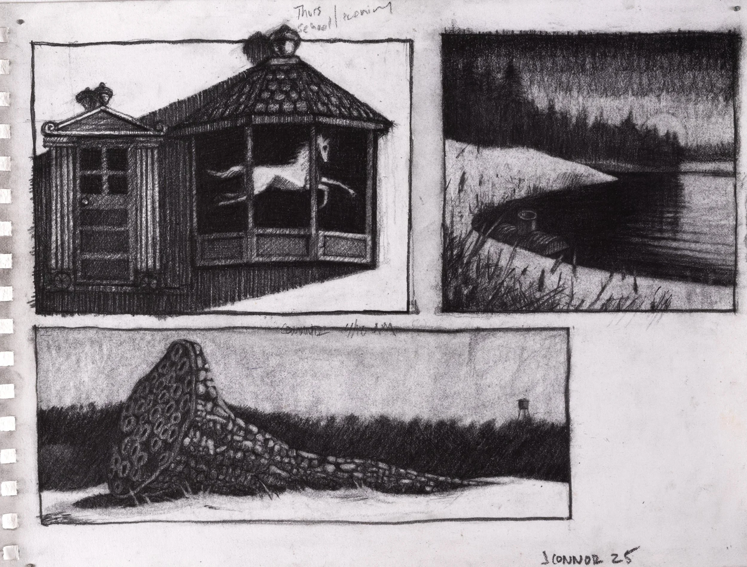 What If, 2025, Graphite, Sketchbook Page