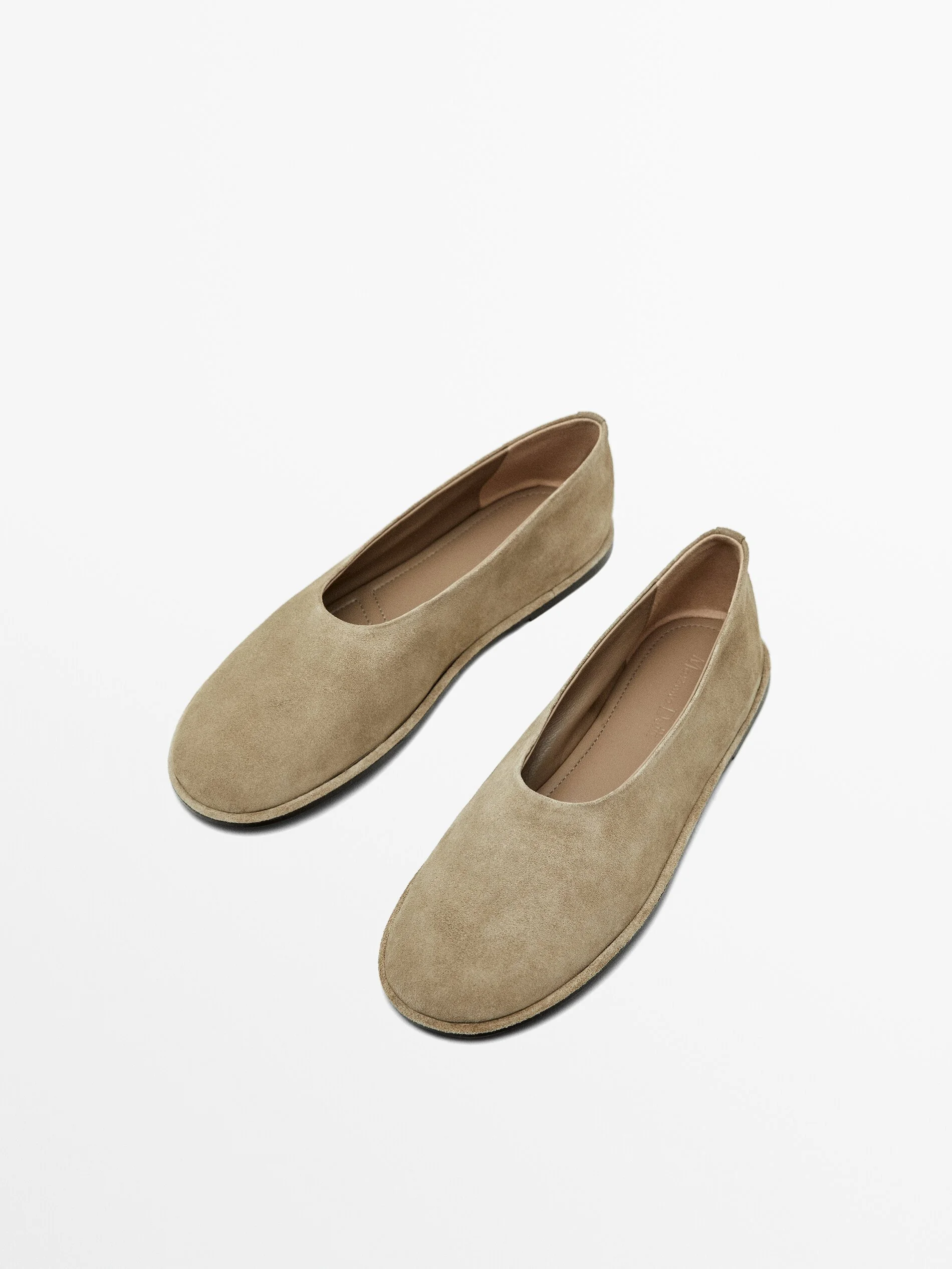 Massimo Dutti Suede Ballet Flats £99