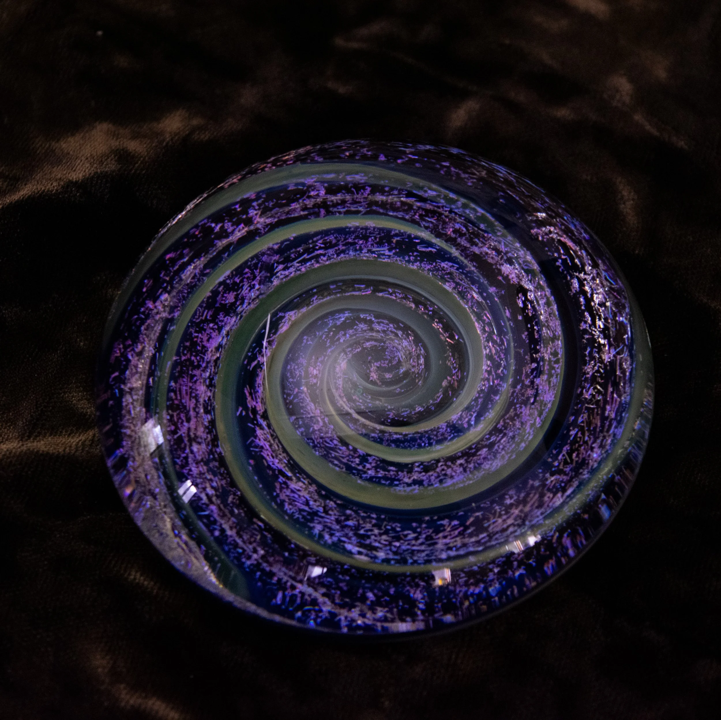 Purple Vortex Paperweight