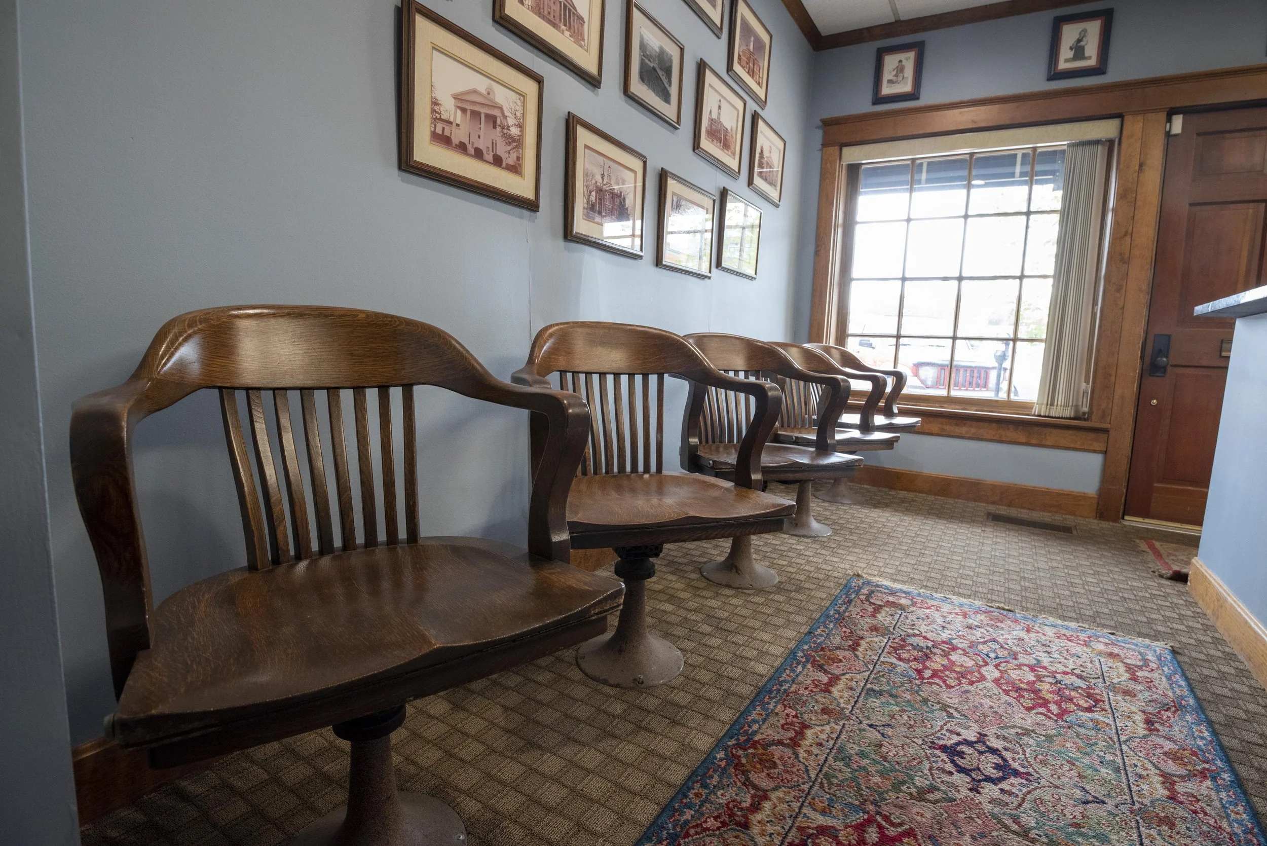 Willenborg Law's Historic Jury Chairs.JPG