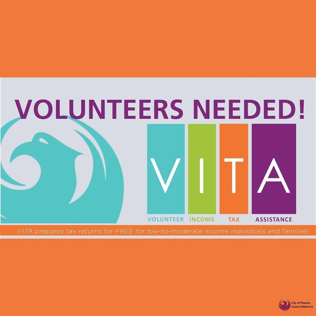 The City needs volunteers to help residents with their 2024 taxes. Each year, the Volunteer Income Tax Assistance (VITA) Program prepares free tax returns for low-to-moderate-income individuals and families, but we can&rsquo;t do it without YOU. FREE