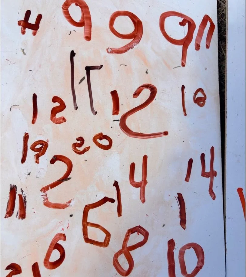 handwritten numbers