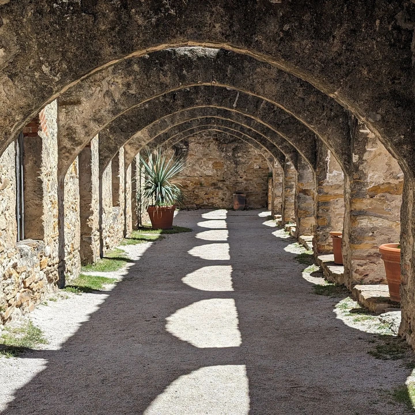 Just a cool outdoor area at Mission San Jose, in San Antonio, Texas