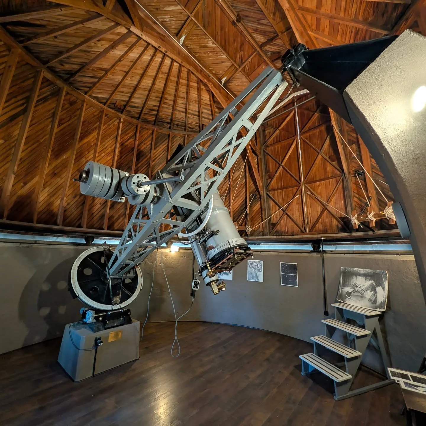 I took the long way home from Joshua Tree and stopped by Lowell Observatory in Flagstaff. This is the telescope (more accurately astrograph, as it only took photos) that discovered Pluto in 1930. It's been fully restored and looks amazing! Because ca