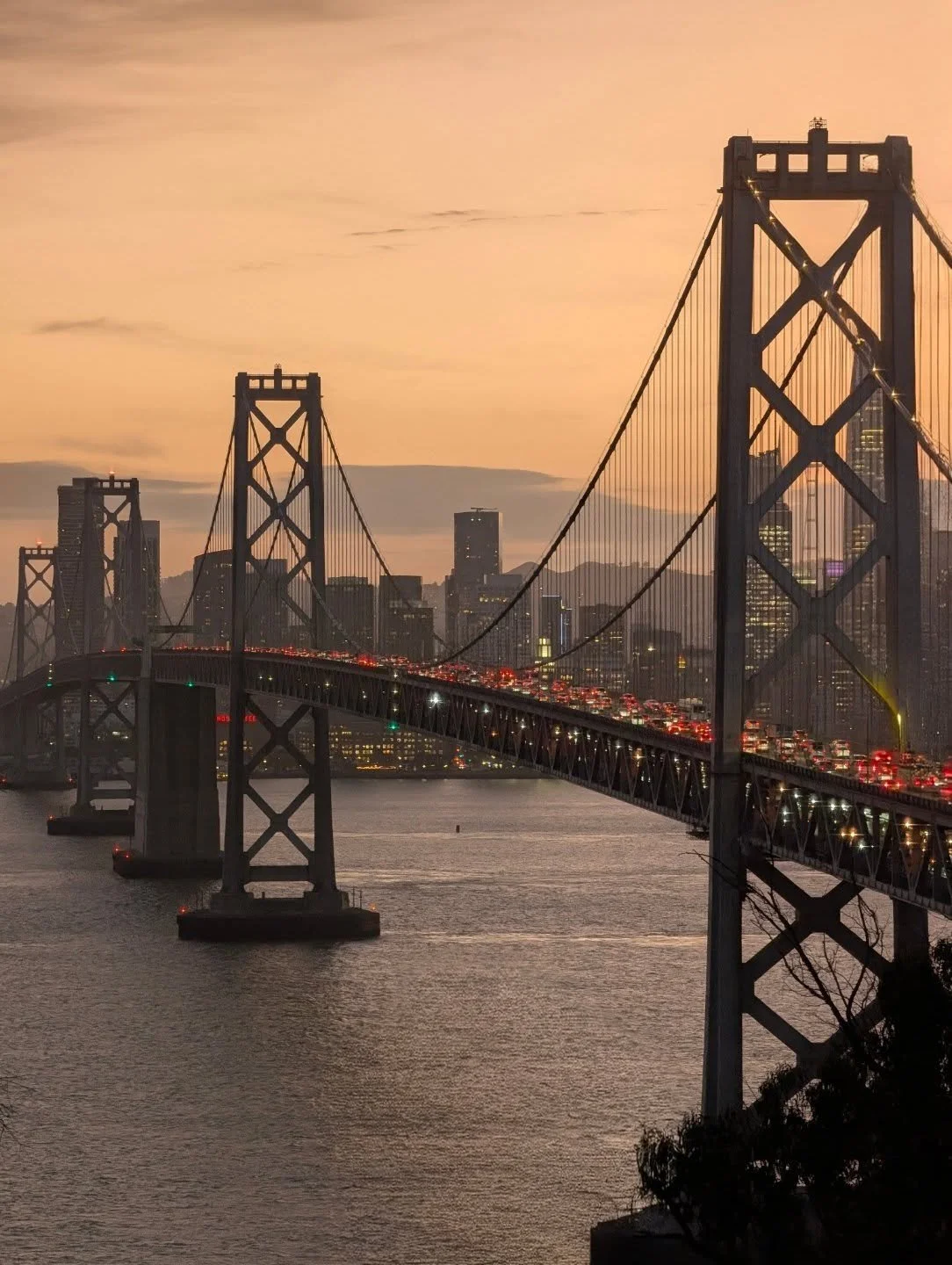 Missed my exit because I was too busy looking at the sunset and ended up on Yerba Buena Island. Can't say I regret it.