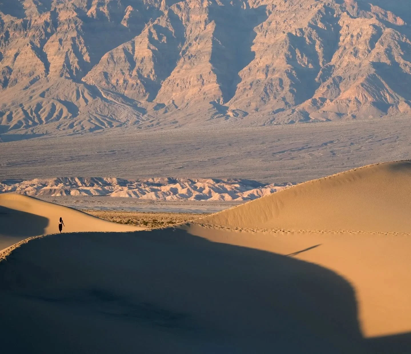 The dunes themselves are huge but are easily dwarfed by the surrounding mountains.