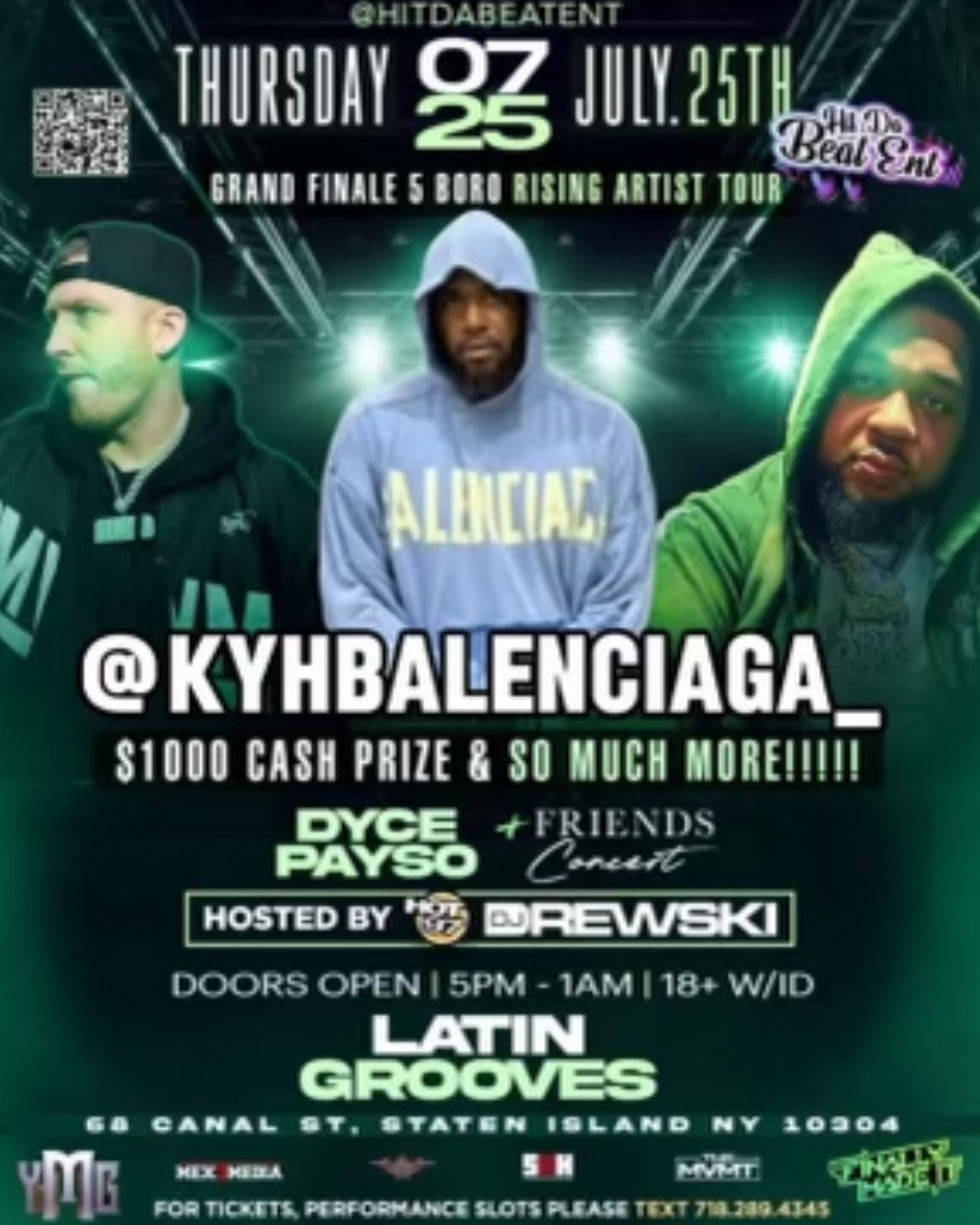 GRAND FINALE 5 BORO “Rising Artist Tour”