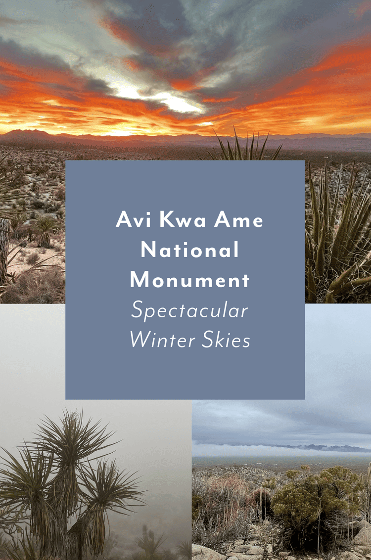 Avi Kwa Ame National Monument ~ Spectacular Winter Skies