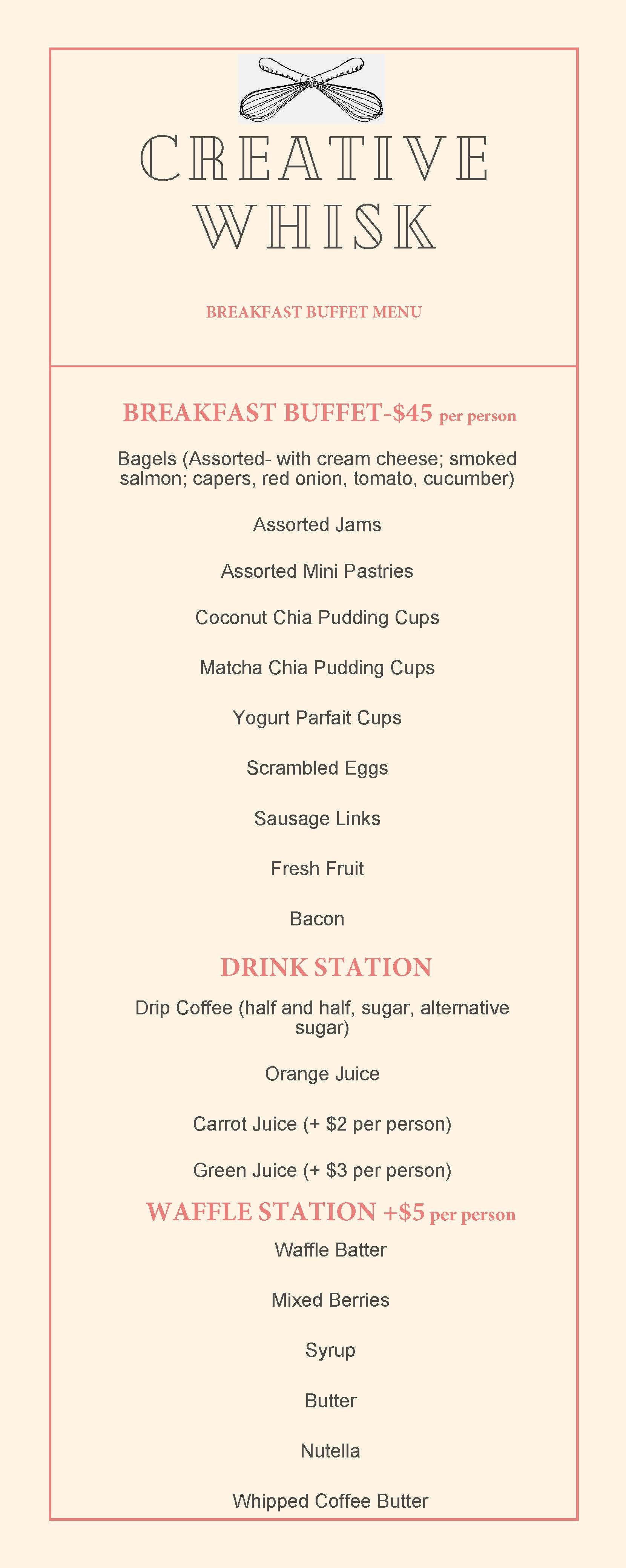 Menu 1 — CreativeWhisk