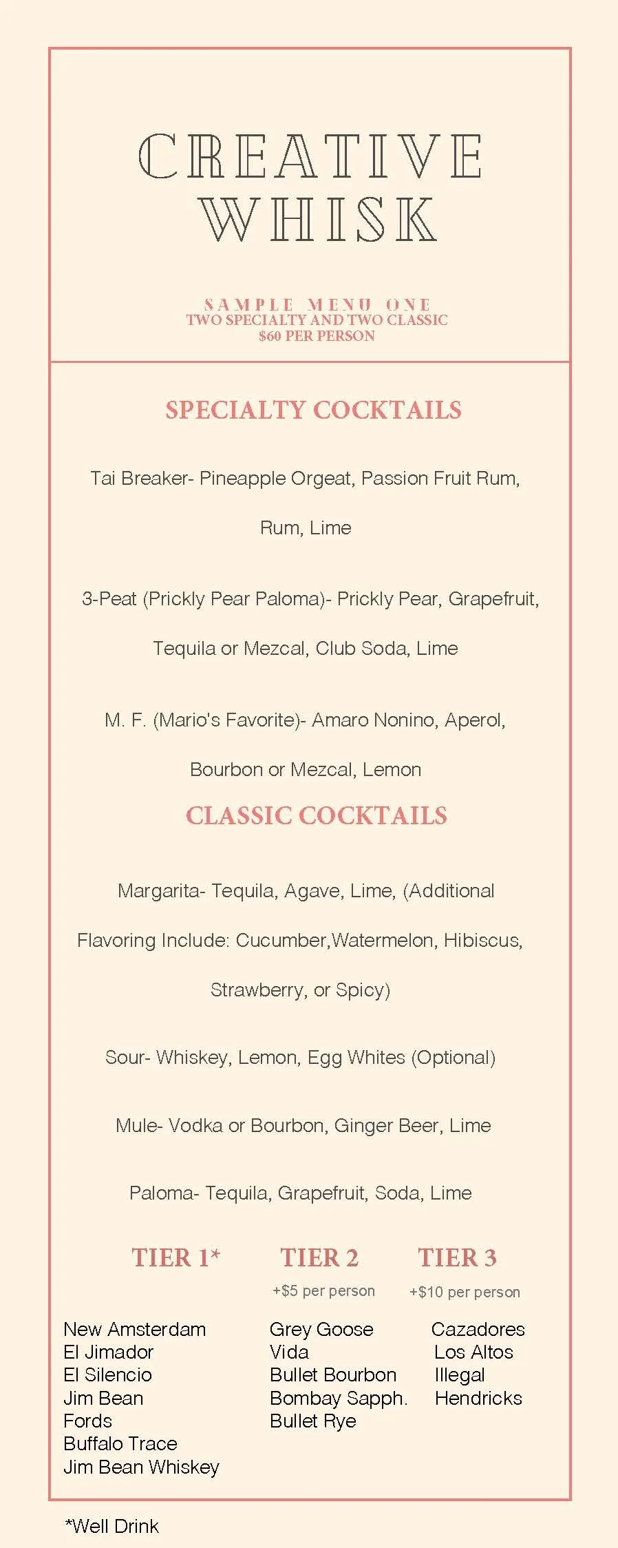 Menu 1 — CreativeWhisk