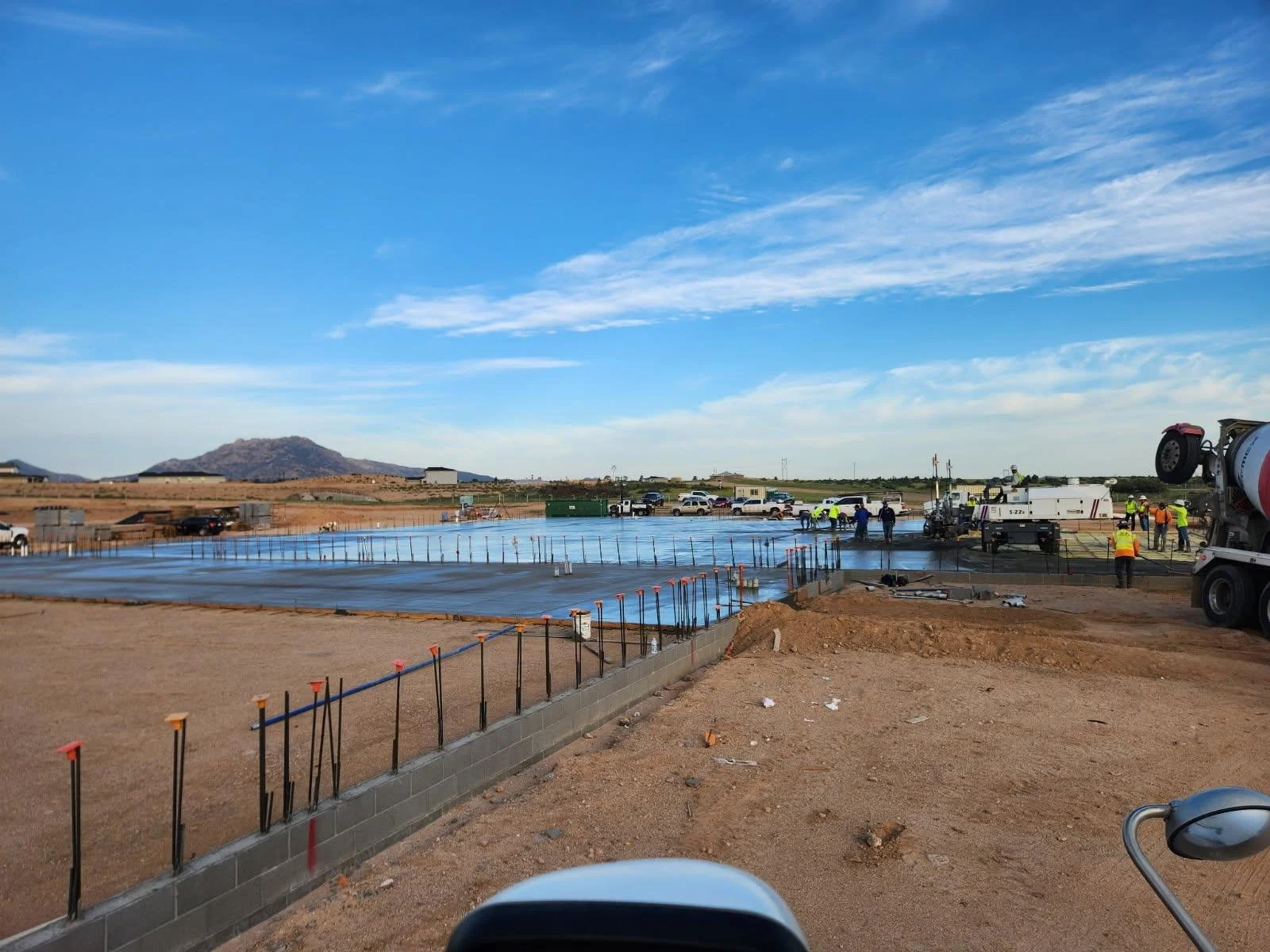 Concrete Poured, Foundation Set!