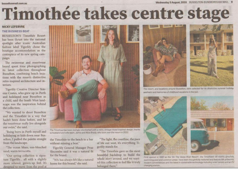 Busselton-Dunsborough Mail - Tigerlily Shoot