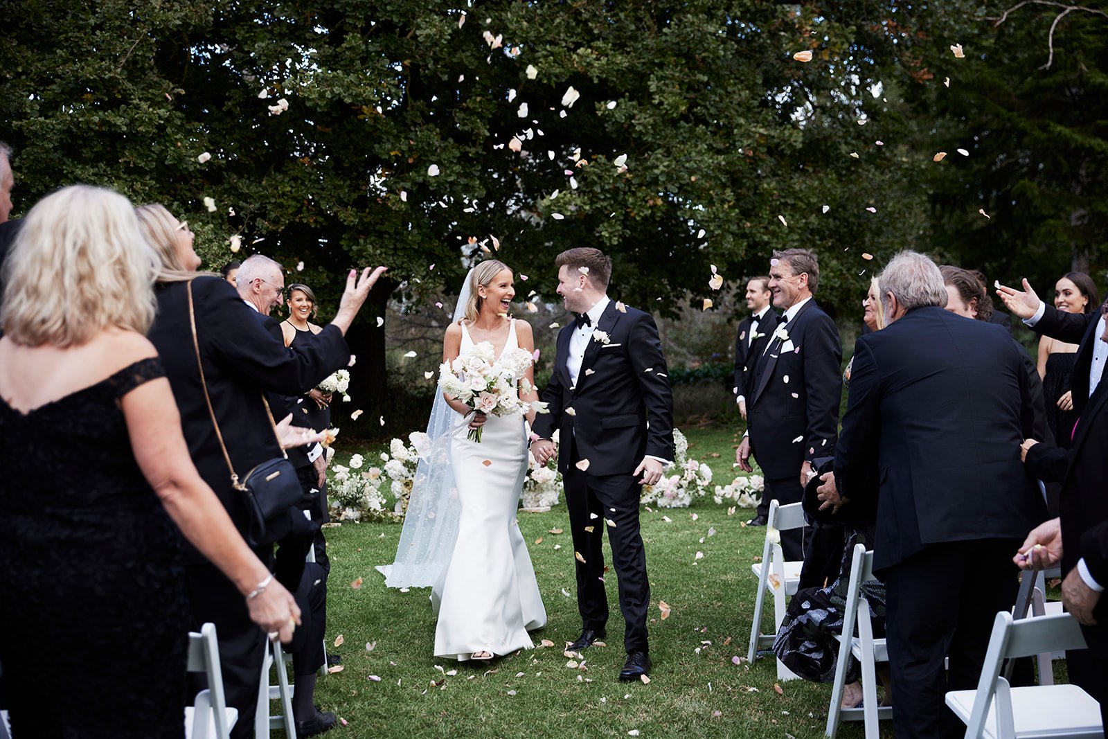 Front garden ceremony, well we are so blessed to have so many different options for our couples to choose from and tie the knot. Some work better in the summer month, where other spots work best in the not so hot days. 

The old tennis court (there u