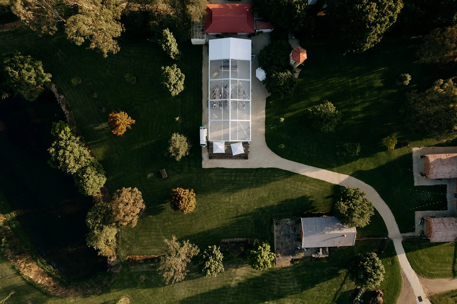 Your Reception Space: Our dreamy Clear-View Marquee