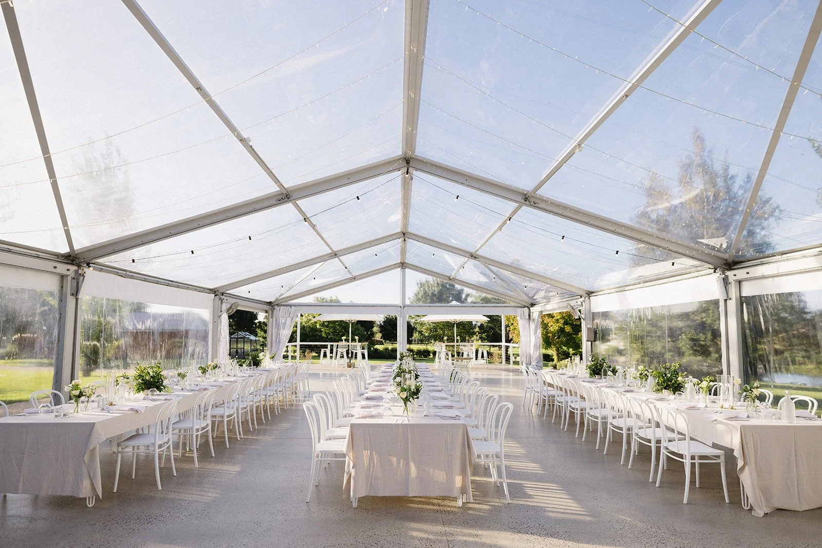 Our clear-view marquee sits right at the heart of Mewburn Park, surrounded by rolling farmland, mountain views, the homestead gardens, and the old brick stables.

Then the magic happens,  good food, laughter, dancing, and all the people you love fill