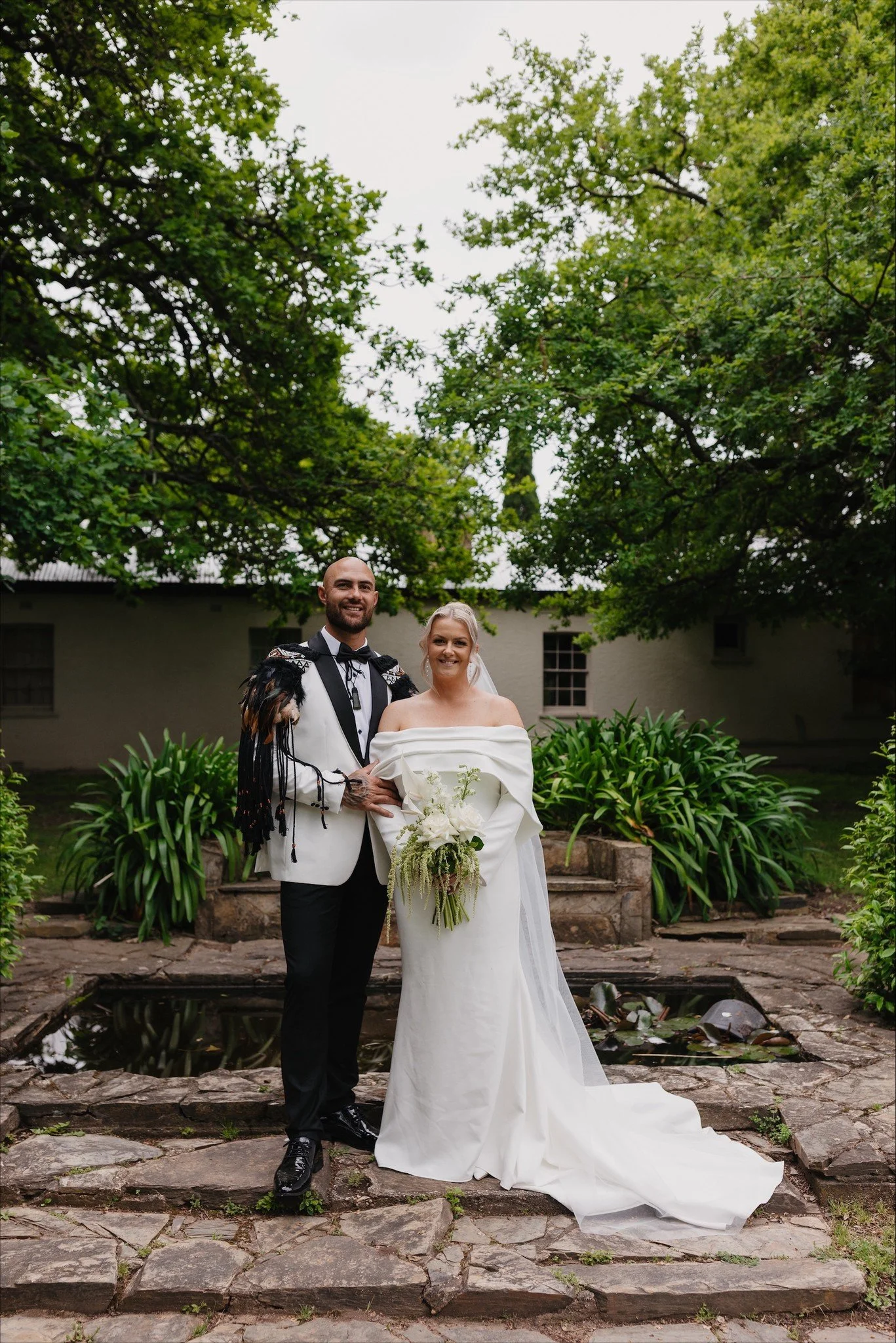 Sarah &amp; Kaine | 7.11.2025

How cool does the korowai look on Kaine! I love when traditions are woven into your wedding day. And I can't get over Sarah's pure happy smiles&hellip; well, it was a wedding long time in the making (according to Sarah)