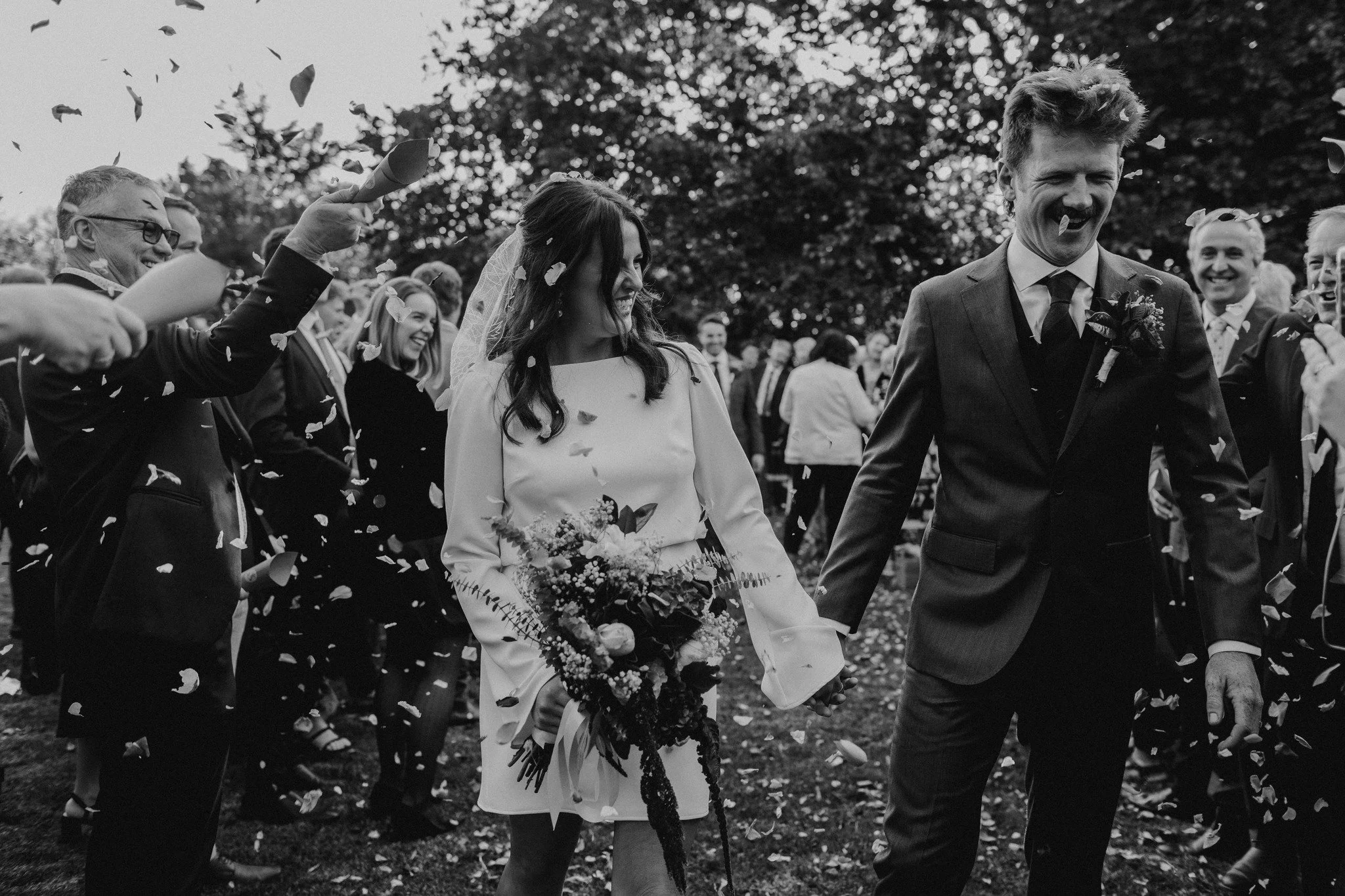 When two soulmates find each other, you can see it in their beaming smiles &mdash; the one only soulmates share. ✨

Ps: extra points for the happiest groomsmen!

Ash &amp; Matt | 2.5.2025

Photographer: @janawoodhouseweddings
Celebrant: @jeffhobbscel